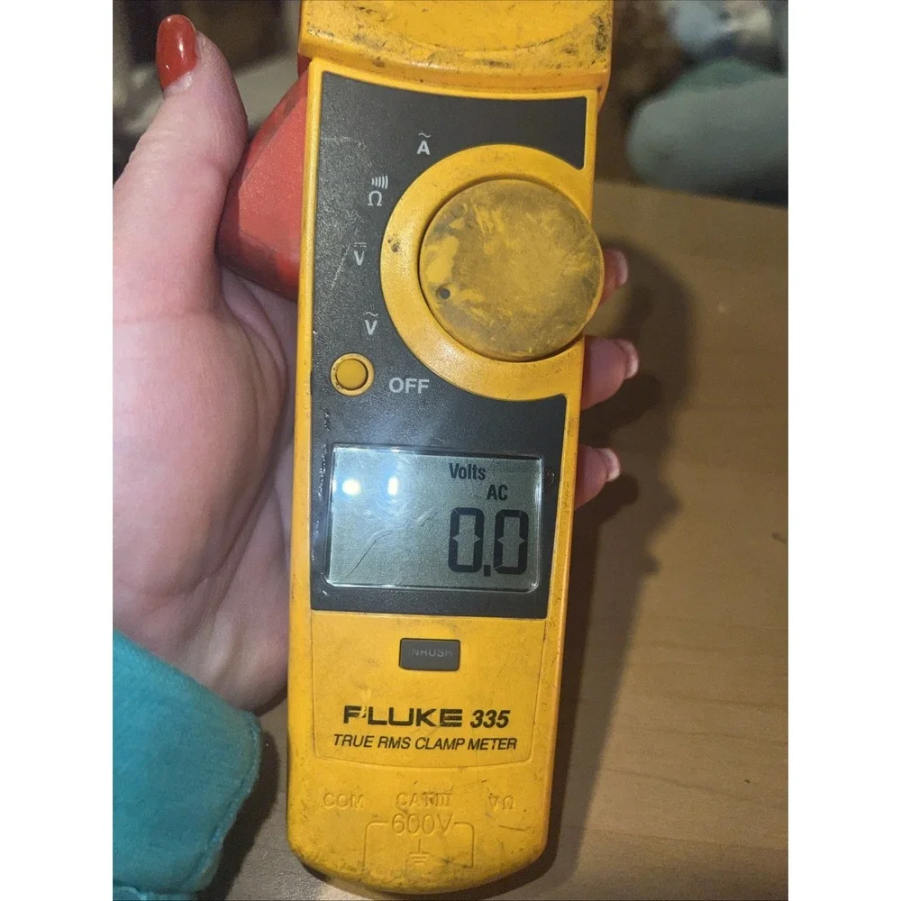 Fluke 335 TRMS 600 Amp AC Current Clamp Meter Tested Working With Case
